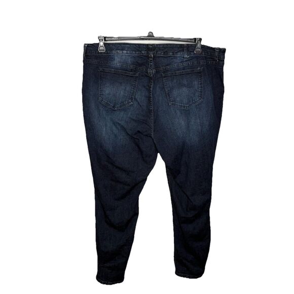 Torrid Denim Skinny Jeans Blue Cotton Dark Wash Stretch Size 24 Plus - Picture 3 of 6
